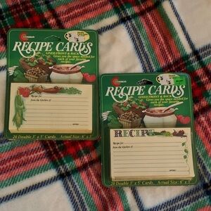 Conimar recipe cards
Each pack contains 20 double 3" x 5" cards
2 unopened pkgs.